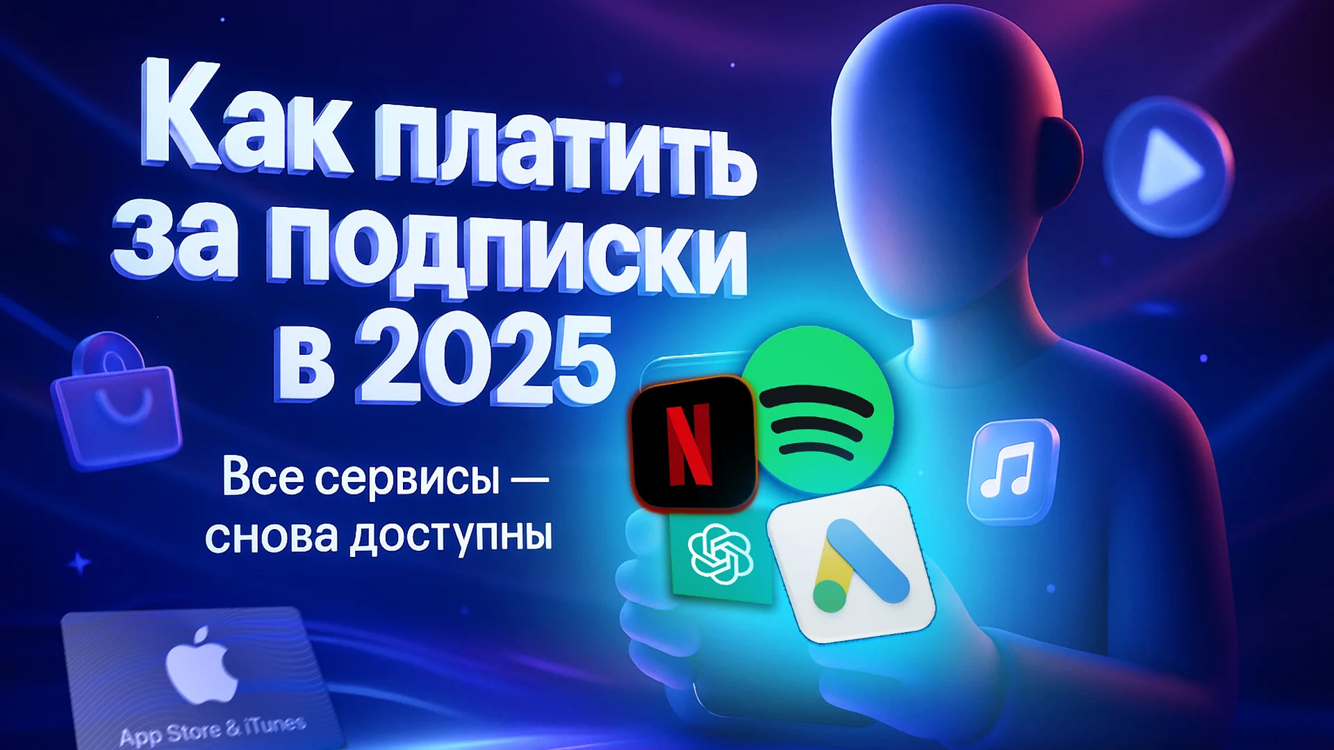 Оплата Netflix/YouTube Premium с виртуальной картой Teleuno — пример